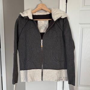 lululemon athletica Gray and Cream Utility Jacket